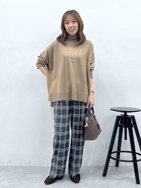 「アイテム（パンプス）」を使った、atsukoさん（レディース・162cm・40代）の秋コーディネート