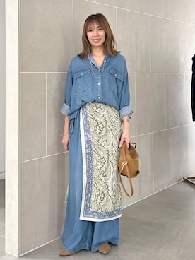 「アイテム（シューズ）」を使った、atsukoさん（レディース・162cm・40代）の夏コーディネート