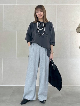 「アイテム（スウェット）」を使った、atsukoさん（レディース・162cm・40代）の秋コーディネート