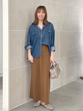 「アイテム（スカート）」を使った、atsukoさん（レディース・162cm・40代）の夏コーディネート