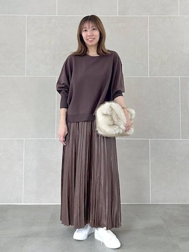 「アイテム（ハンドバッグ）」を使った、atsukoさん（レディース・162cm・40代）の秋コーディネート