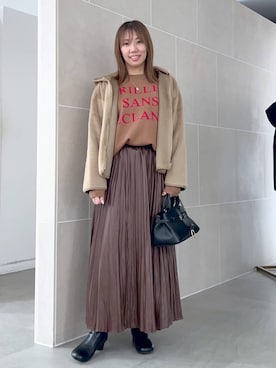 「アイテム（ブルゾン）」を使った、atsukoさん（レディース・162cm・40代）の秋コーディネート