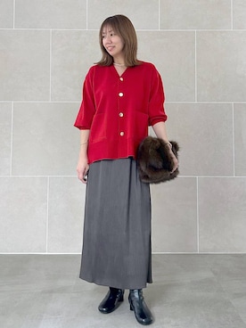 「アイテム（ハンドバッグ）」を使った、atsukoさん（レディース・162cm・40代）の秋コーディネート