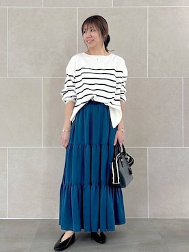 「Elura（エルーラ）のアイテム」を使った、atsukoさん（レディース・162cm）の冬コーディネート