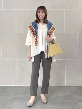 「アイテム（パンプス）」を使った、atsukoさん（レディース・162cm・40代）の秋コーディネート