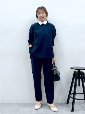 「アイテム（パンプス）」を使った、atsukoさん（レディース・162cm・40代）の秋コーディネート