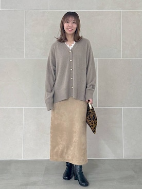 「アイテム（タンクトップ）」を使った、atsukoさん（レディース・162cm・40代）の秋コーディネート