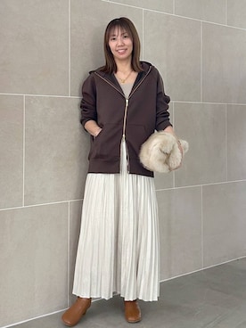「アイテム（ハンドバッグ）」を使った、atsukoさん（レディース・162cm・40代）の秋コーディネート