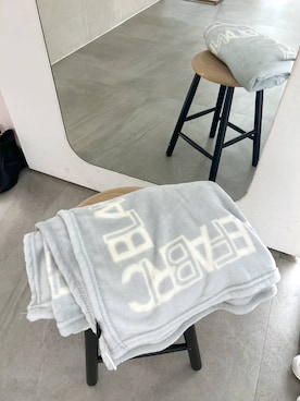 「アイテム（ブランケット）」を使った、atsukoさん（レディース・162cm）の冬コーディネート