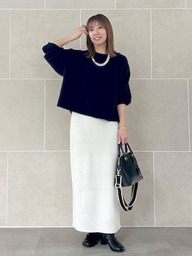 「アイテム（ハンドバッグ）」を使った、atsukoさん（レディース・162cm・40代）の秋コーディネート