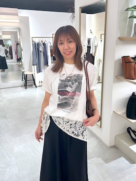 「Elura（エルーラ）のアイテム」を使った、atsukoさん（レディース・162cm）の春コーディネート