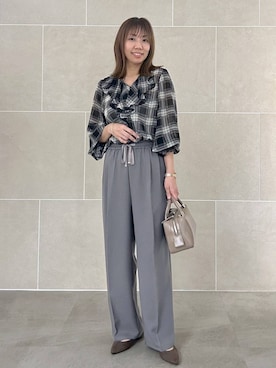「アイテム（パンプス）」を使った、atsukoさん（レディース・162cm・40代）の秋コーディネート