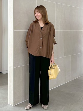「アイテム（タンクトップ）」を使った、atsukoさん（レディース・162cm・40代）の夏コーディネート