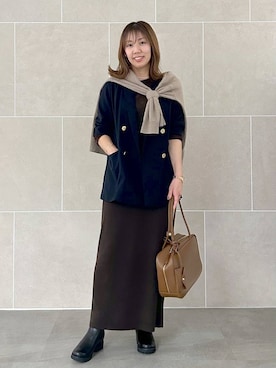 「アイテム（テーラードジャケット）」を使った、atsukoさん（レディース・162cm・40代）の秋コーディネート