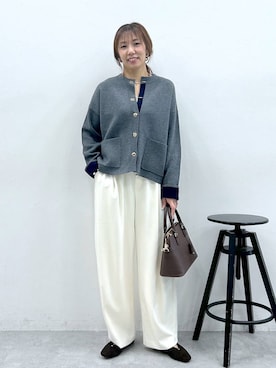 「アイテム（ハンドバッグ）」を使った、atsukoさん（レディース・162cm・40代）の冬コーディネート