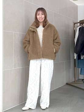 「アイテム（パンプス）」を使った、atsukoさん（レディース・162cm・40代）の冬コーディネート