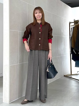 「アイテム（ハンドバッグ）」を使った、atsukoさん（レディース・162cm・40代）の冬コーディネート