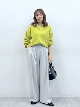 「Elura（エルーラ）のアイテム」を使った、atsukoさん（レディース・162cm）の冬コーディネート