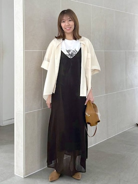 「アイテム（パンプス）」を使った、atsukoさん（レディース・162cm・40代）の夏コーディネート