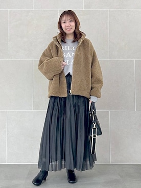 「アイテム（スカート）」を使った、atsukoさん（レディース・162cm・40代）の秋コーディネート