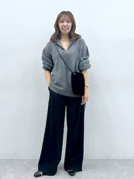 「アイテム（ネックレス）」を使った、atsukoさん（レディース・162cm・40代）の冬コーディネート