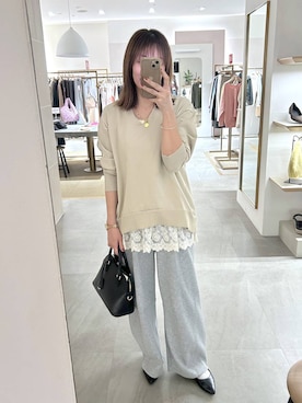 「アイテム（パンプス）」を使った、atsukoさん（レディース・162cm・40代）の秋コーディネート