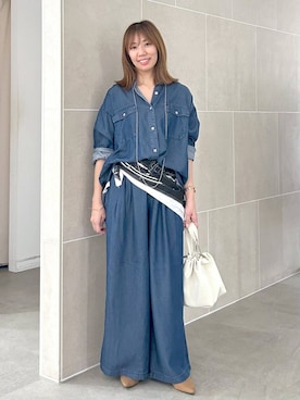 「アイテム（パンプス）」を使った、atsukoさん（レディース・162cm・40代）の夏コーディネート