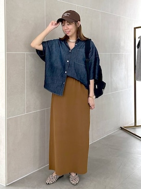 「アイテム（バックパック/リュック）」を使った、atsukoさん（レディース・162cm・40代）の夏コーディネート