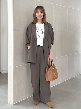 「アイテム（パンプス）」を使った、atsukoさん（レディース・162cm・40代）の夏コーディネート
