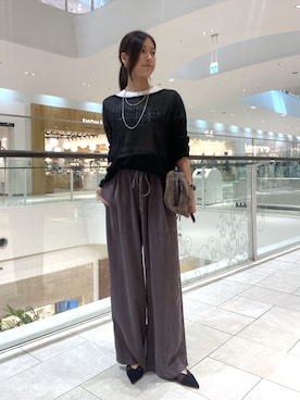 「RIVE DROITE（リヴドロワ）のアイテム（パンプス）」を使った、kotoko0712さん（骨格ストレート・レディース・162cm）の夏コーディネート