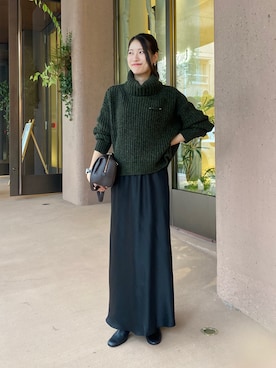 「RIVE DROITE（リヴドロワ）の【安定感◎】ラウンドトゥショートブーツ（ブーツ）」を使った、kotoko0712さん（レディース・162cm）の秋コーディネート