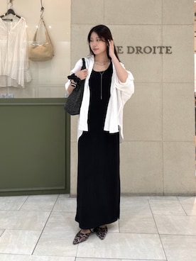 「RIVE DROITE（リヴドロワ）のアイテム（ワンピース）」を使った、kotoko0712さん（レディース・162cm）の夏コーディネート