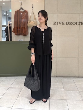 「RIVE DROITE（リヴドロワ）のアイテム（ショルダーバッグ）」を使った、kotoko0712さん（レディース・162cm）の夏コーディネート