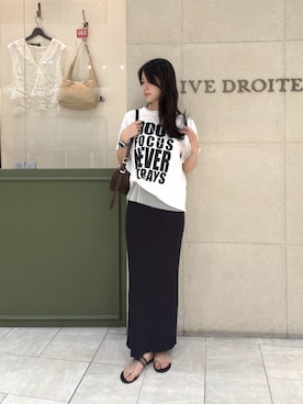 「RIVE DROITE（リヴドロワ）のアイテム」を使った、kotoko0712さん（レディース・162cm）の夏コーディネート