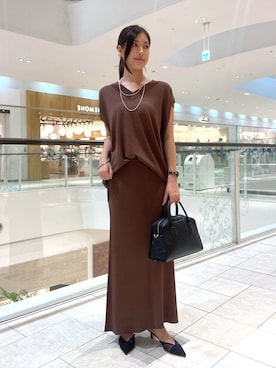 「RIVE DROITE（リヴドロワ）のアイテム（パンプス）」を使った、kotoko0712さん（骨格ストレート・レディース・162cm）の夏コーディネート