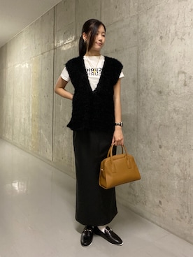 「レザースカート」｜kotoko0712さん（レディース・162cm）の夏コーディネート