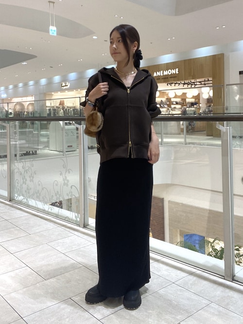 RIVE DROITE マイナス3kg リブタイトスカート ブラック　38 RIVE DROITE｜【マイナス3kg/レビュー高評価☆】リブタイト
