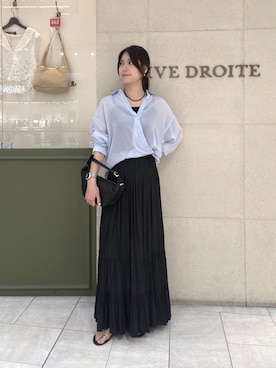 「RIVE DROITE（リヴドロワ）のアイテム」を使った、kotoko0712さん（レディース・162cm）の夏コーディネート