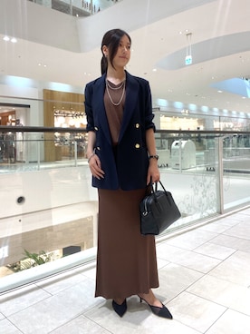 「お仕事コーデ」｜「アイテム（アクセサリー）」を使った、kotoko0712さん（レディース・162cm）の夏コーディネート