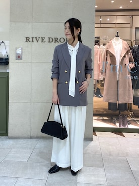 「RIVE DROITE（リヴドロワ）のアイテム」を使った、kotoko0712さん（レディース・162cm）の冬コーディネート