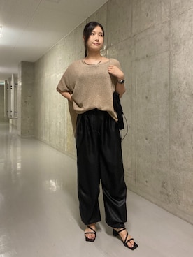「シアーニット」｜kotoko0712さん（レディース・162cm）の夏コーディネート