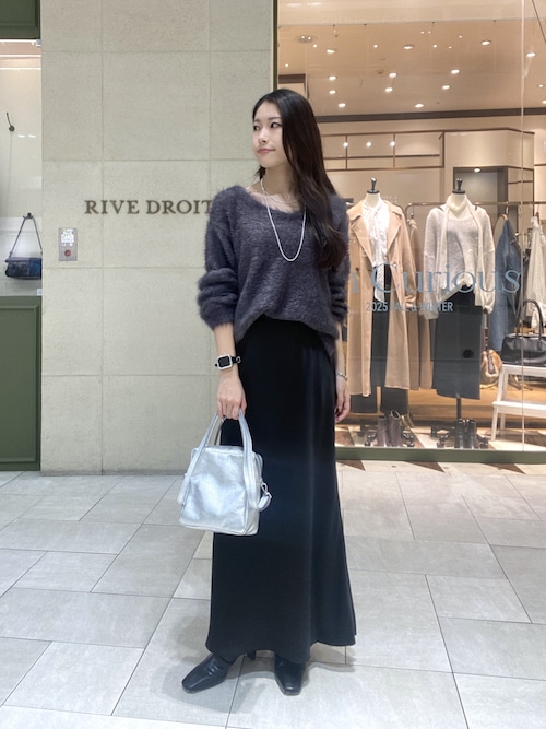 リバイバル/前後2WAY】メランジフェザー2WAYニット（ニット/セーター