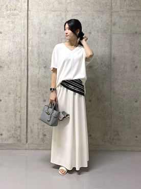 「RIVE DROITE（リヴドロワ）のアイテム」を使った、kotoko0712さん（レディース・162cm）の春コーディネート