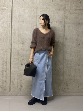 「RIVE DROITE（リヴドロワ）のアイテム」を使った、kotoko0712さん（レディース・162cm）の冬コーディネート