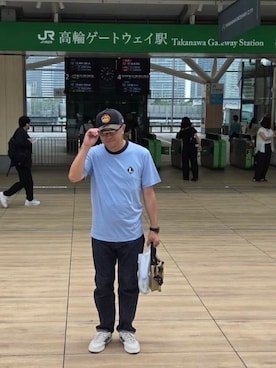 「LACOSTE（ラコステ）のアイテム」を使った、aallii＊さん（メンズ・162cm）の夏コーディネート