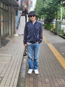 「アイテム（ジャージ）」を使った、AKIさん（メンズ・172cm）の秋コーディネート