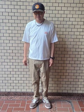 「Dickies（ディッキーズ）のアイテム（パンツ）」を使った、aallii＊さん（メンズ・162cm）の夏コーディネート