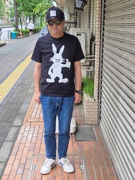 「KRIFF MAYER（クリフメイヤー）のアイテム」を使った、aakkii＊さん（メンズ・162cm）の春コーディネート