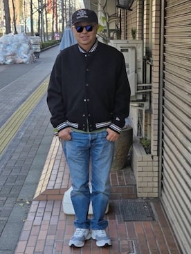 「Levi's（リーバイス）のアイテム（パンツ）」を使った、A A K K I Iさん（メンズ・172cm）の冬コーディネート