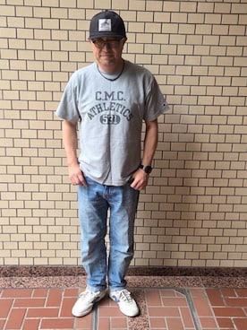 「Levi's（リーバイス）のアイテム（パンツ）」を使った、aallii＊さん（メンズ・162cm）の夏コーディネート
